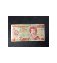 QUEEN ELİZABETH II Belize 5 Dolar 2020 UNC ÇİL BELIZE $ 5 DOLLARS 2020