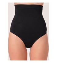 Siyah Kadın Dikişsiz Slip Korse - 780