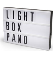 Işıklı Harfli Dekoratif Led Pano Lightbox (Beyaz)