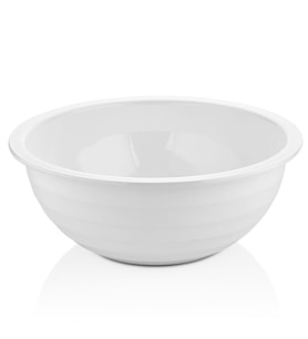 Akrilik Beyaz Salata Kasesi & Karıştırma Kabı