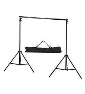 Ayex Taşınabilir Fon Askı Sistemi 210cm x 300cm (Siyah)