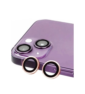 Durukar® iPhone 15 Plus Raze Metal Kamera Lens - Pembe