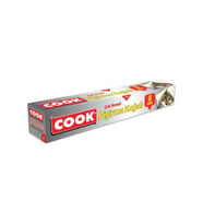 COOK Alüminyum Folyolu Kesilmiş Çok Amaçlı Pişirme Kağıdı 30 cm - 8'li