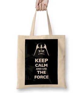 Star Wars Keep Calm And Use The Force Bez Çanta Uzun Saplı