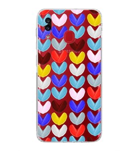 PrintiFy Samsung Galaxy A30 ile Uyumlu Water Color 1  Kamera Korumalı Şeffaf  Kılıf