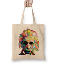 Geometric Celebrity Albert Einstein Bez Çanta Uzun Saplı