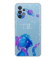 Samsung Uzak Kız Tasarımlı Şeffaf Telefon Kılıfı