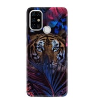 Casper Via F20 Kılıf Resimli Desenli Baskılı Silikon Kılıf Flowers Tiger 1319