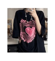 Y2K Everything Nice Yazılı T-shirt (Siyah)