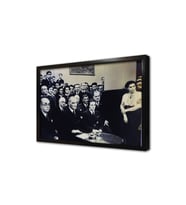 Atatürk ve Sabiha Gökçen Çerçeveli Mdf Tablo