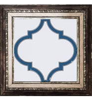 Armada çini 20x20 cm SP 103 Arabesk Mavi Beyaz Desenli Kütahya çini