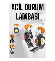 Mey İthalat® yeni nesil Kamp Feneri Çok Fonksiyonlu Fener Anahtarlık Usb Çakmaklı Cam Kırıcı Kemer K