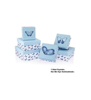 GIPTA BELLE KARE HEDİYE KUTUSU BX2797 A NO:3,5 145x145x85mm - TEKLİ (Çok Renkli)