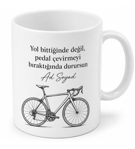 Bisiklet Severlere Özel Kupa Bardak Hediye Bisikletçi Tasarım Mug