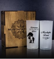 eJOYA Babalar Gününe Özel Kutusunda 2'li Rakı Bardağı Hediye Seti 107243 (Siyah)