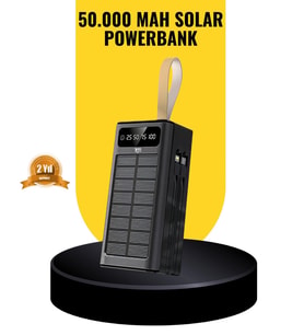 Taşınabilir Güneş Panelli Powerbank Çoklu Cihaz Şarj Destekli
