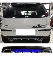 Opel Corsa C Mavi Difüzör Çiftli Kare Egzoz Görünümlü D Tip Difizör