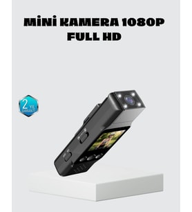 Mini Güvenlik Kamerası 1080p 3mp Fotoğraf 180° Ayarlanabilir Lens Usb Şarjlı