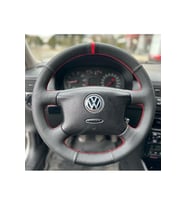 Volkswagen Golf 4 Araca Uyumlu Direksiyon Kılıfı (noktalı Karbon Yüzüklü )