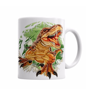 Tiranossaurus Rex T-REX Kupa Bardak Porselen