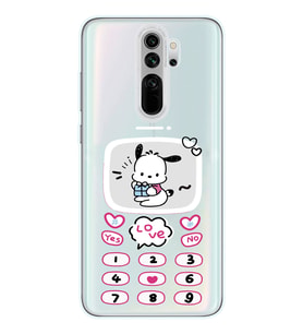 Redmi Note 8 Pro Uyumlu Kawaii Köpek Tasarımlı Şeffaf Telefon Kılıfı