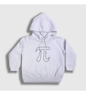 Presmono Unisex Çocuk Beyaz Pi Sayısı Math Matematik Kapüşonlu Sweatshirt 422131tt (Beyaz)