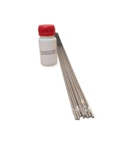 ALÜMİNYUM KAYNAK TELİ 3,2 mm (10 ADET) +  ALÜMİNYUM KAYNAK DEKAPANI KÜÇÜK KUTU (50 gr) (Renksiz)