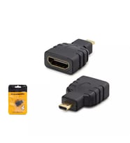 Hadron HDX1267 Micro HDMI Erkek to HDMI Dişi Çevirici Adaptör Siyah