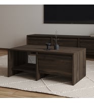 Laris Kapaklı Orta Sehpa – 90 cm Modern Tasarım (Ceviz)