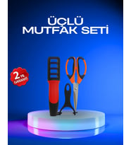 Profesyonel Mutfak Makas Seti – Kesim Makası + Soyacak + Bileyici