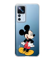 Xiaomi Mi 12t Pro  Kamera korumalı Kapak Mickey Mouse Tasarımlı  Şeffaf Kılıf