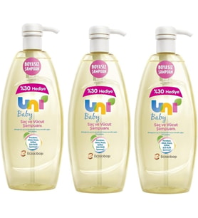 Baby Saç ve Vücut Şampuanı 900 ml 3'lü