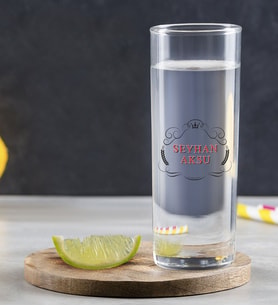 BK Home Kendin Tasarla Renkli Baskılı Vodka Bardağı (Model 1)