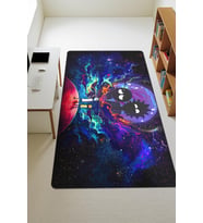 Modern Dijital Baskı Kaymaz Taban Çocuk ve Genç Odası Halısı H0463
