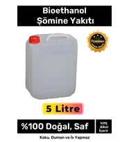 Özel Üretim %100 Doğal Saf Temiz Çevre Dostu Sıvı Koku Yapmayan Bioethanol Şömine Yakıtı 5 Litre