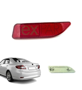 TOYOTA COROLLA ARKA TAMPON REFLEKTÖRÜ SOL TARAF 2010 - 2012 MODEL MAKYAJLI COROLLA ARKA KEDİ GÖZÜ