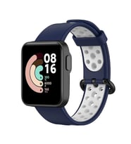 Xiaomi Redmi Watch 2 Lite Uyumlu Kordon Silikon Esnek Yumuşak Delikli Spor KRD-02 Kayış