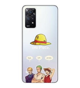 Redmi Note 11S - Note 11 Uyumlu One Piece Karakterler Tasarımlı Şeffaf Telefon Kılıfı