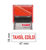 TRODAT İMPRİNT 12  "TAHSİL EDİLDİ KAŞESİ" KIRMIZI MÜREKKEP
