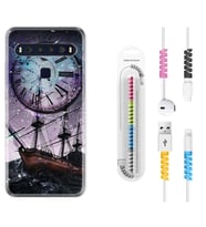 TCL 10L 10 Plus 10SE 20E 20SE 30SE L7 Kılıf Kablo Koruma Spiral Silikon Time 1749