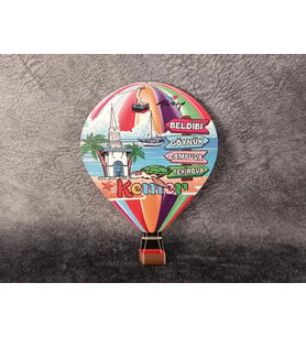 Magnet Deniz Manzara Plaj Balon Buzdolabı Süsü Ahşap Mıknatıslı Magnet Mıknatıslı Hediyelik Eşya
