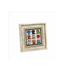 Kediler Baskılı Taş Tablo 20x20