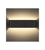 Cata CT-5213 12W Penguen LED Aplik Siyah Kasa 3200K Günışığı Dış Mekan Su Geçirmez Duvar Aydınlatma Armatürü