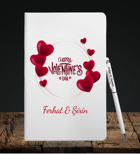 Sevgililer Gününe Özel Defter Kalem Seti 20