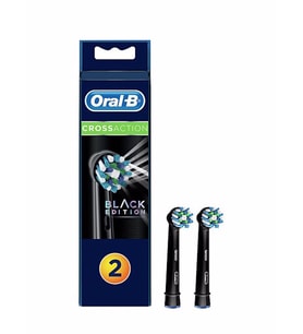 Oral-B Şarjlı Diş Fırçası Yedek Başlığı Siyah Cross Action 2'li