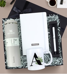 Kişiye Özel Stanley Termos & Defter & Kalem & Kupa Premium Hediye Seti
