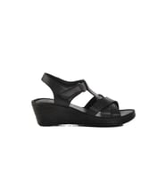 Siyah Topuklu Kadın Sandalet 673572 Z (Siyah)