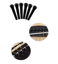 Midex SN-10BK Akustik Gitar Köprü Pimi 6 Adet (SİYAH)