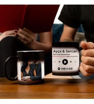 Gifttime Spotify Tasarımlı Sihirli Kupa Bardak 1 Adet