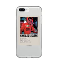 Iphone 7 Plus / 8 Plus Uyumlu Charles Leclerc Desenli Şeffaf Telefon Kılıfı